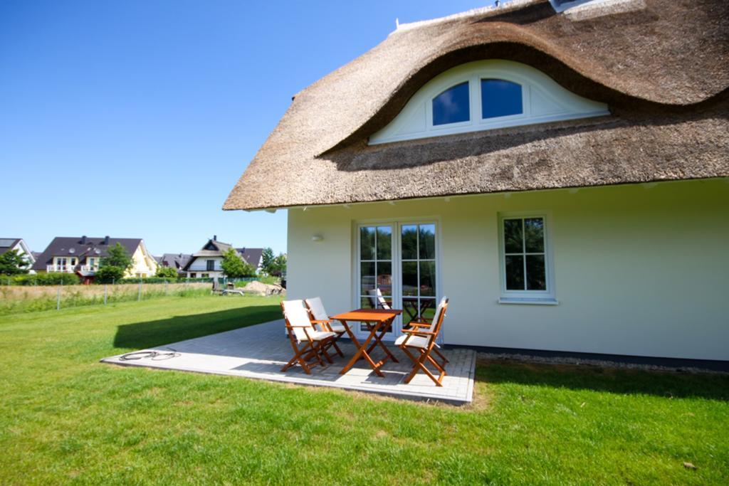 Reetdachhaeuser Boergerende Esterno foto